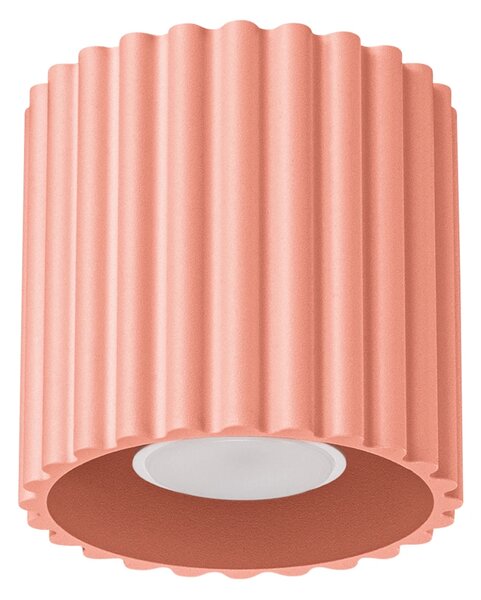 Stropní svítidlo Aura, 1x růžové hliníkové stínítko, (10 cm)