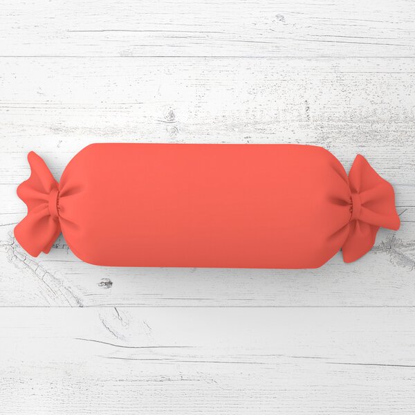 Biante Polštář válec bonbon Rongo RG-037 Korálový 15x40 cm