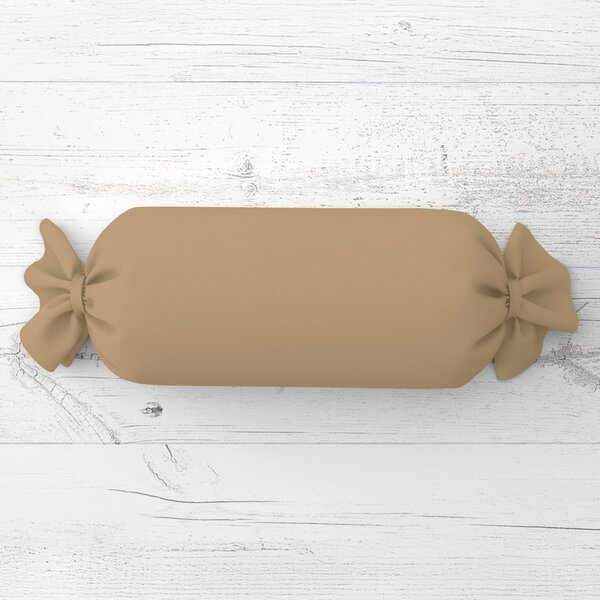 Biante Polštář válec bonbon Rongo RG-040 Kávově hnědý 15x40 cm