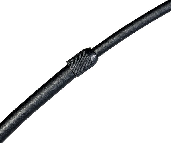 Moderní oblouková lampa černá s černým látkovým stínítkem - Arc Basic