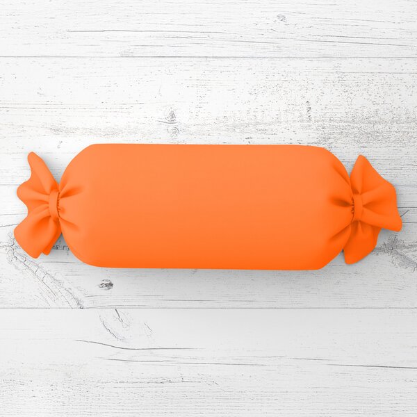 Biante Polštář válec bonbon Rongo RG-035 Oranžový 15x40 cm
