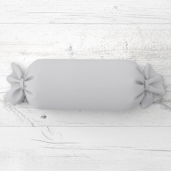 Biante Polštář válec bonbon Rongo RG-016 Světle šedý 15x40 cm