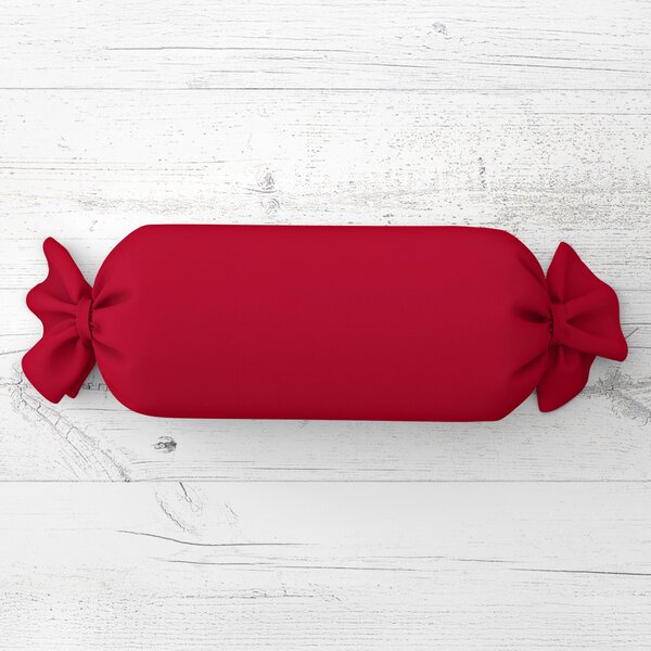 Biante Polštář válec bonbon Rongo RG-060 Červený 15x40 cm