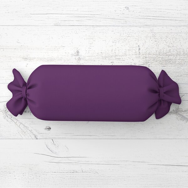 Biante Polštář válec bonbon Rongo RG-064 Tmavě fialový 15x40 cm
