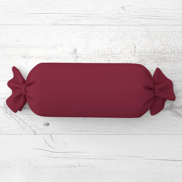 Biante Polštář válec bonbon Rongo RG-044 Tmavě bordó 15x40 cm