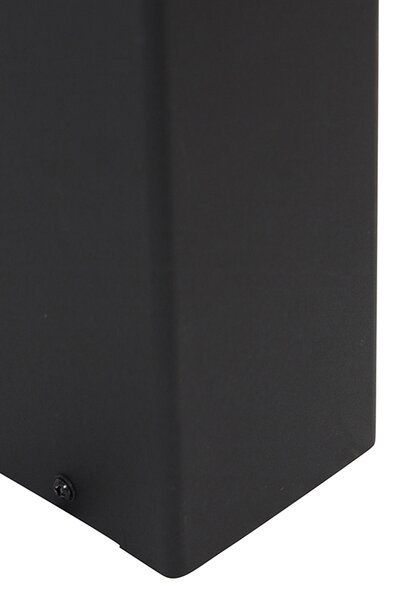 Stojací venkovní lampa černá s opálovým bílým stínítkem 50 cm - Dánsko