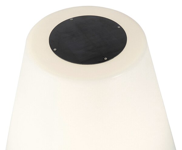 Moderní venkovní stojací lampa černá IP44 vč. LED na solární - Virginia