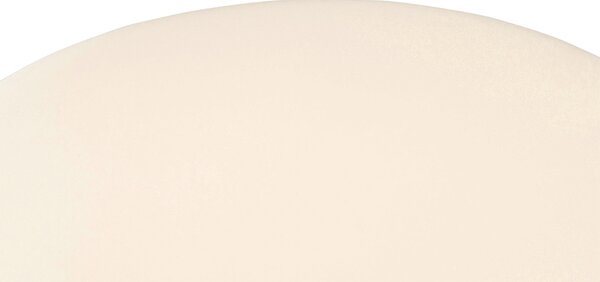 Venkovní stojací lampa černá s bílým stínítkem IP65 25 cm - Virginia