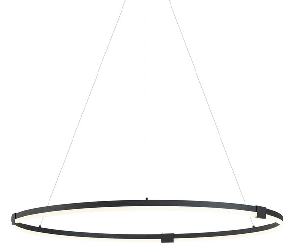 Designové závěsné svítidlo černé 120 cm vč. LED s 3-stupňovým stmíváním - Anello