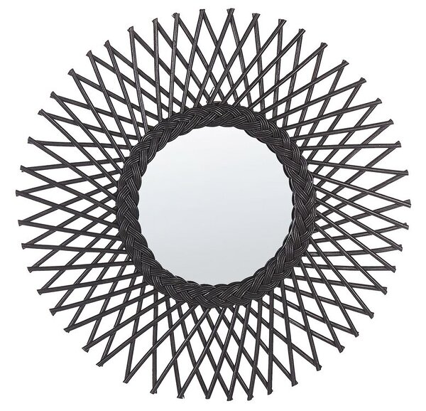 Nástěnné zrcadlo Tarazed (černá). 1076025