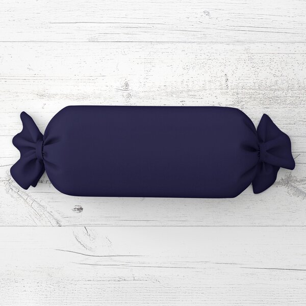 Biante Polštář válec bonbon Rongo RG-079 Námořnická modrá 15x40 cm