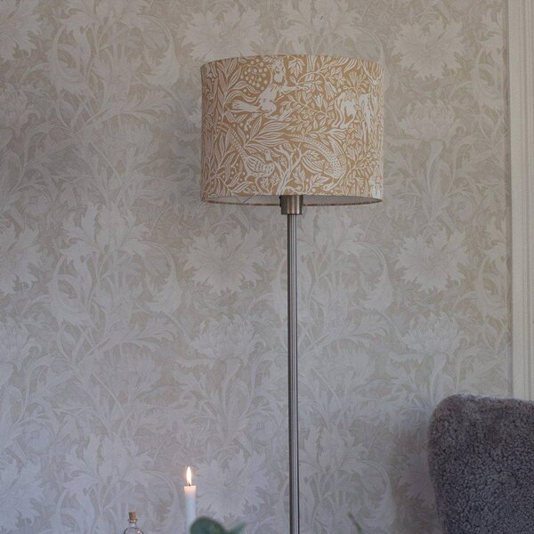 PR Home Stojací lampa Amy, žlutá/šedá, výška 150 cm, textil, E27, Žlutá / oranžová, Obývací pokoj / jídelna, Textil / tkanina / hedvábí