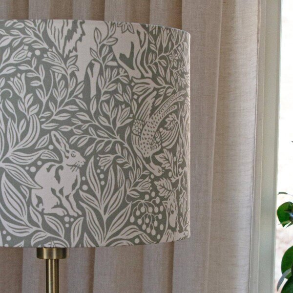 PR Home Stojací lampa Amy, Eldertree zelená/zlatá, výška 150 cm, E27, Zelená, Obývací pokoj / jídelna, Textil / tkanina / hedvábí