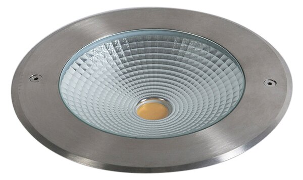 Sada 2 moderních zemních bodových svítidel ocel vč. LED 20W - Bridge
