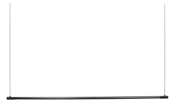 LOOM DESIGN LED závěsné světlo Straw 150, černé, hliník, stmívatelný, Černá, Obývací pokoj / jídelna, Hliník, Moderní