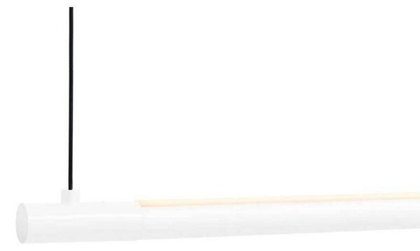 LOOM DESIGN LED závěsné světlo Straw 150, bílé, hliník, stmívatelný, Bílá / opál, Obývací pokoj / jídelna, Hliník, Moderní