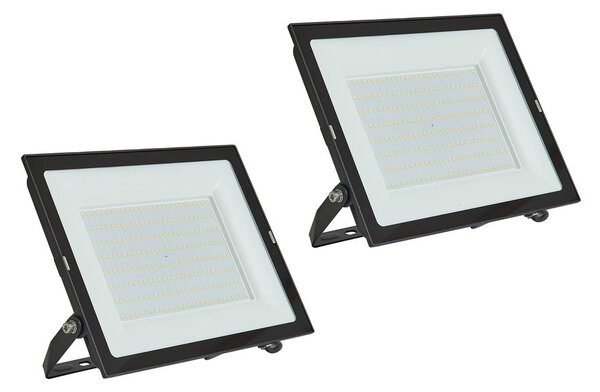 PRIOS Prios LED venkovní bodové osvětlení Maikel, 200 W, kov, sada 2 ks, Černá, Hliník, Moderní