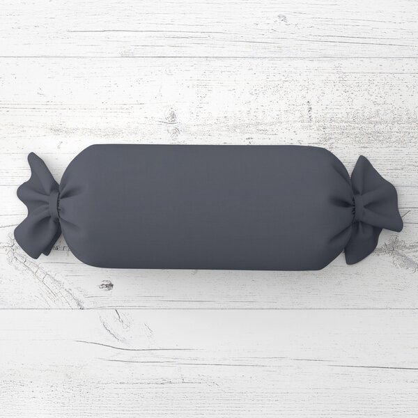 Biante Polštář válec bonbon Rongo RG-017 Tmavě šedý 15x40 cm
