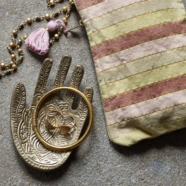Dekorativní tácek Aluminum Hamsa