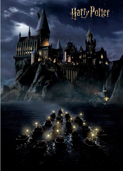 Dětská fototapeta Harry Potter Hogwarts Night 182 x 252 cm, 4 díly