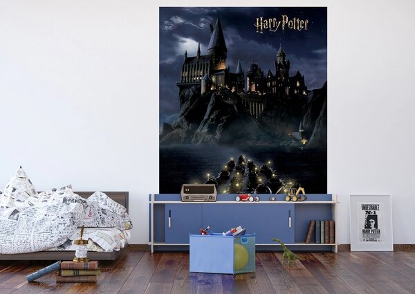 Dětská fototapeta Harry Potter Hogwarts Night 182 x 252 cm, 4 díly