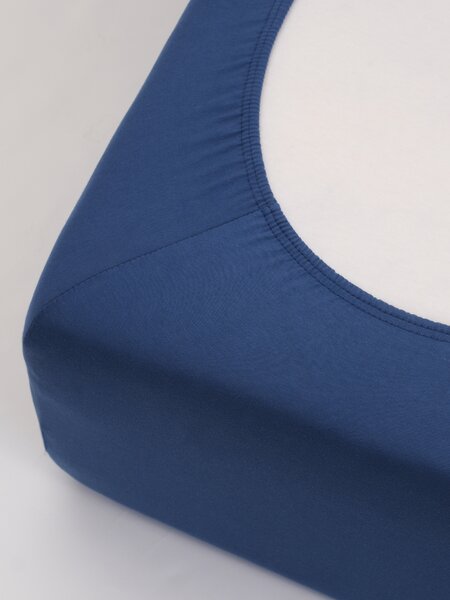 MK Lůžkoviny Jersey prostěradlo s elastanem 140 × 200 cm – tmavě modré