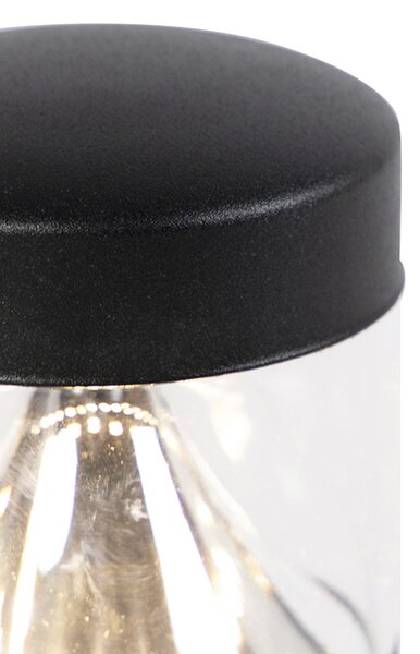 Moderní venkovní lampa černá 40 cm IP44 vč. LED - Roxy