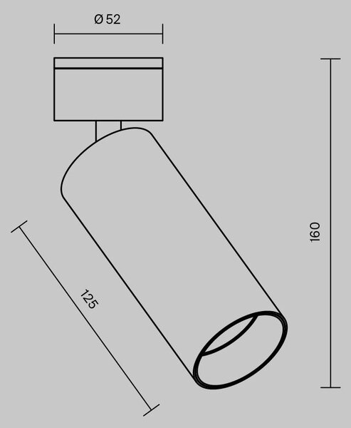 Maytoni Stropní LED svítidlo FOCUS, v. 16 cm, 12W Barva: Černá, Teplota světla: 4000K - denní bílá, Stmívání, řízení: ON/OFF (bez stmívání)
