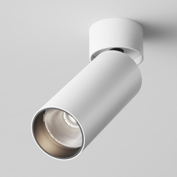 Maytoni Stropní LED svítidlo FOCUS, v. 16 cm, 12W Barva: Černá, Teplota světla: 4000K - denní bílá, Stmívání, řízení: ON/OFF (bez stmívání)