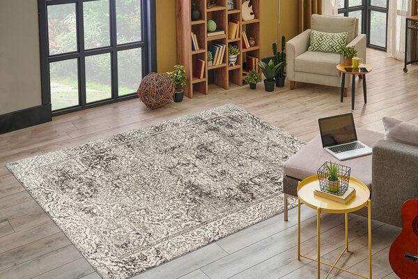 KOBEREC TKANÝ NA PLOCHO, 80/150 cm šedá Kayoom - Online Only koberce & rohožky, Online Only
