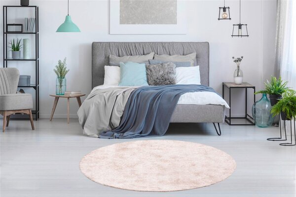 KOBEREC S VYSOKÝM VLASEM, 120 cm světle růžová Kayoom - Online Only koberce & rohožky, Online Only