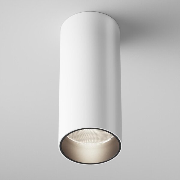 Maytoni Moderní stropní LED svítidlo FOCUS, 12W, v. 12,5 cm Barva: Černá, Teplota světla: 4000K - denní bílá, Stmívání, řízení: ON/OFF (bez stmívání)