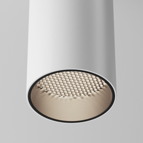 Maytoni Moderní stropní LED svítidlo FOCUS, 12W, v. 12,5 cm Barva: Černá, Teplota světla: 4000K - denní bílá, Stmívání, řízení: ON/OFF (bez stmívání)