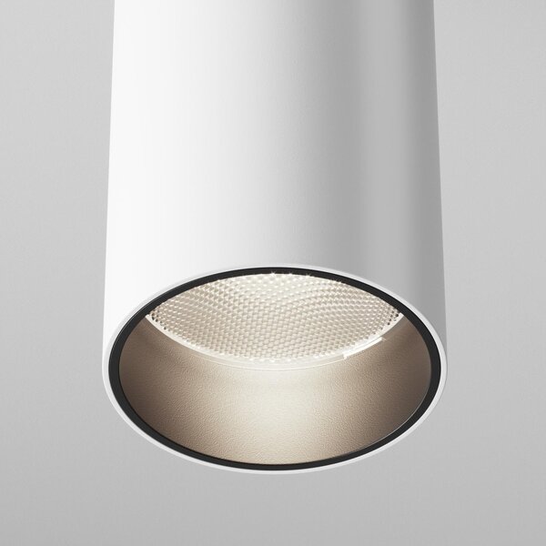 Maytoni Moderní stropní LED svítidlo FOCUS, 12W, v. 12,5 cm Barva: Černá, Teplota světla: 4000K - denní bílá, Stmívání, řízení: ON/OFF (bez stmívání)