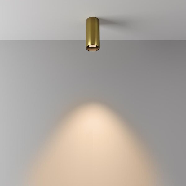 Maytoni Moderní stropní LED svítidlo FOCUS, 12W, v. 12,5 cm Barva: Černá, Teplota světla: 4000K - denní bílá, Stmívání, řízení: ON/OFF (bez stmívání)