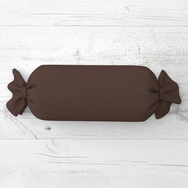 Biante Polštář válec bonbon Rongo RG-051 Hnědý 15x80 cm