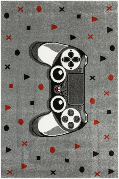 Koberec Lima G928C Gamepad světle šedý / tmavě šedý