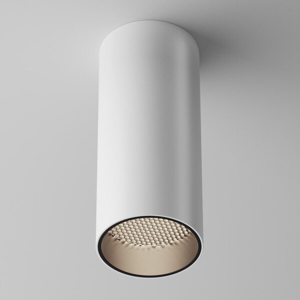 Maytoni Moderní stropní LED svítidlo FOCUS, 12W, v. 12,5 cm Barva: Černá, Teplota světla: 4000K - denní bílá, Stmívání, řízení: ON/OFF (bez stmívání)