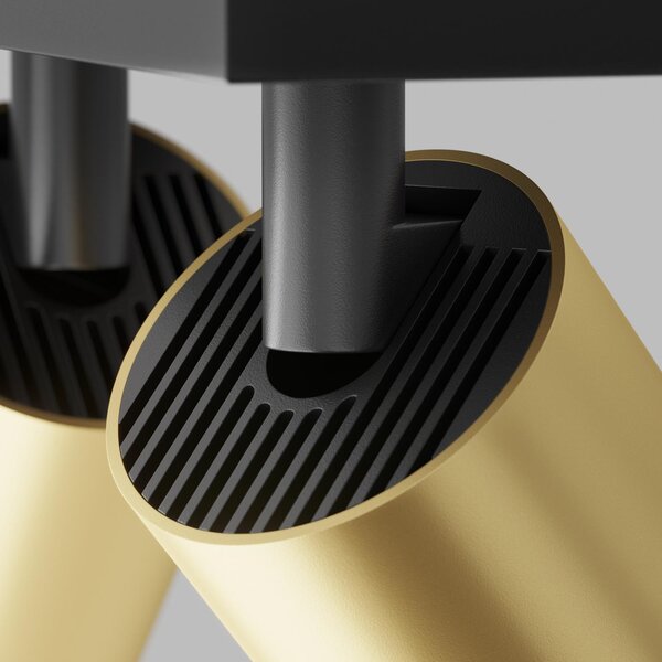 Maytoni Moderní stropní svítidlo FOCUS S, v. 12 cm, 2xGU10 Barva: Černá