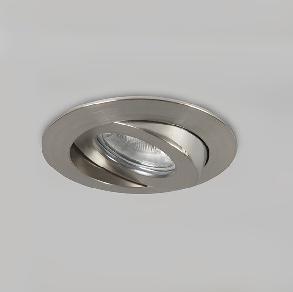 Sada 3 zapuštěných bodových světel ocel vč. LED IP44 - Relax LED
