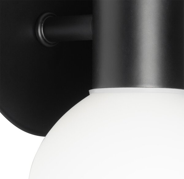 Moderní nástěnná lampa černá IP44 2-světlo - Cederic