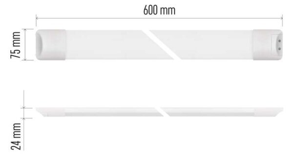 EMOS LED lineární svítidlo MINO 20W neutrální bílá 1546901000