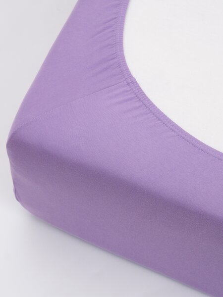 MK Lůžkoviny Jersey prostěradlo s elastanem 120 × 200 cm – levandulové