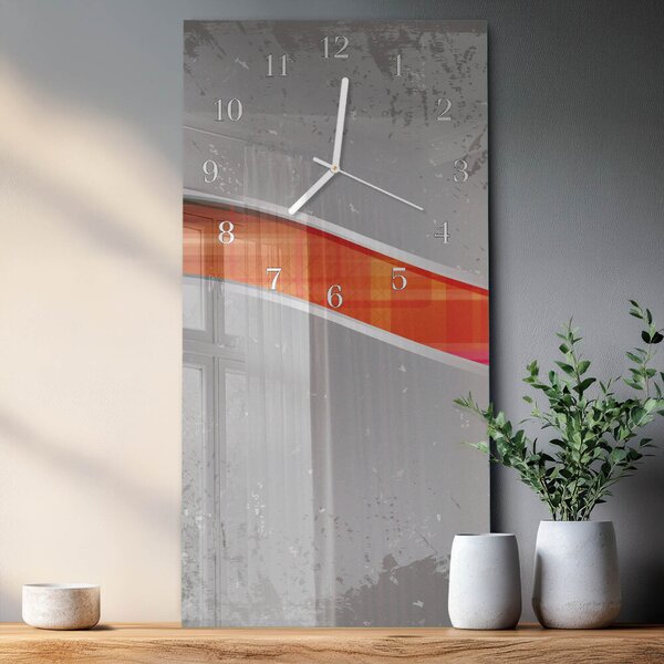 Skleněné hodiny vertikální Hlídka zsppb-30x60-00093195