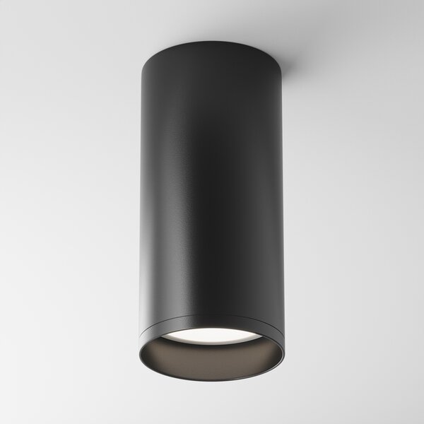 Maytoni Moderní stropní svítidlo FOCUS, v. 13 cm, 1xGU10 Barva: Černá