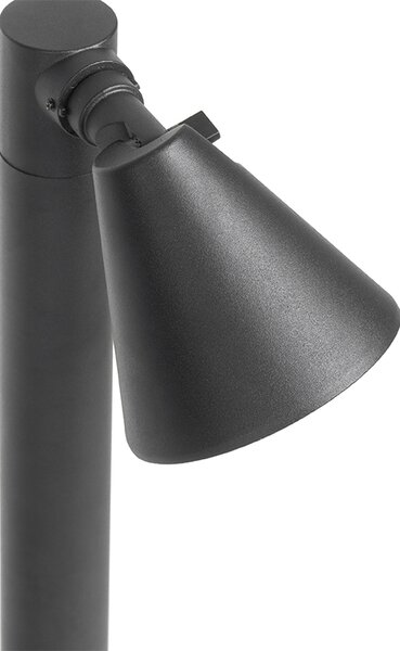 Moderní venkovní sloupkový svítidlo černé 60 cm IP44 nastavitelné - Ciara