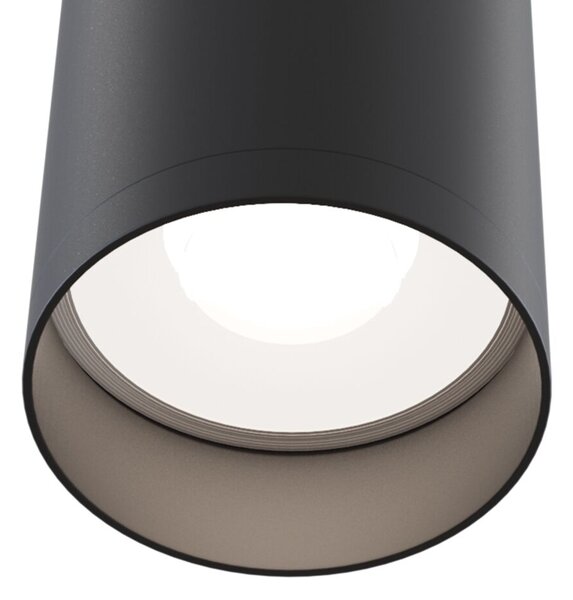 Maytoni Moderní stropní svítidlo FOCUS, v. 13 cm, 1xGU10 Barva: Černá