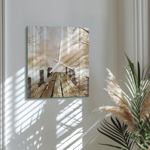 Skleněné hodiny Síť zskb-30x30-00082988