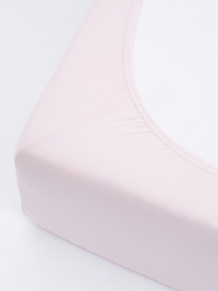 MK Lůžkoviny Jersey prostěradlo s elastanem 140 × 200 cm – pudrové