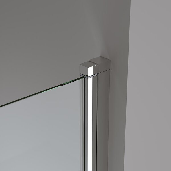 BPS-koupelny Jednodílná vanová zástěna PR01 70x140 chrom/transparent